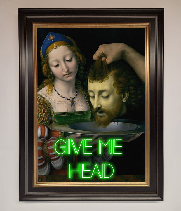 Give Me Head Renaissance Framed Poster-17