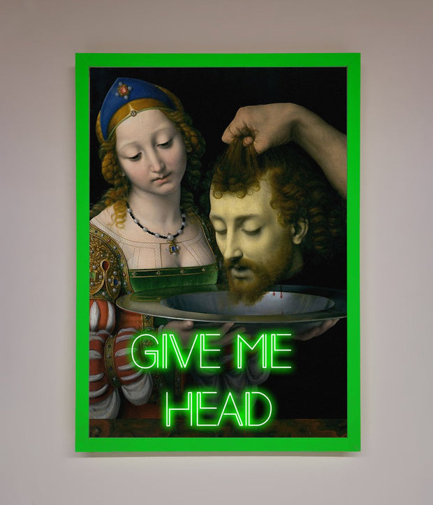 Give Me Head Renaissance Framed Poster-0