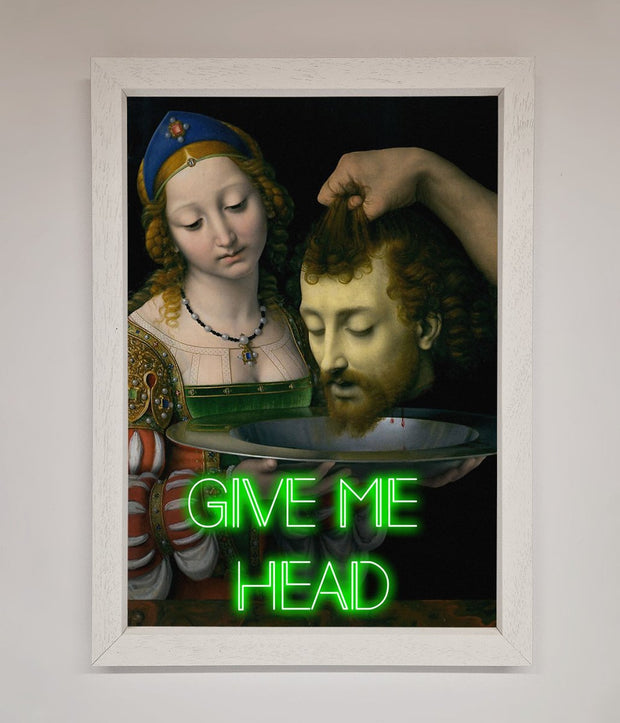 Give Me Head Renaissance Framed Poster-2