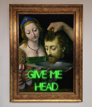 Give Me Head Renaissance Framed Poster-12