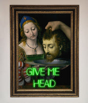 Give Me Head Renaissance Framed Poster-11