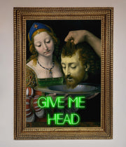 Give Me Head Renaissance Framed Poster-9