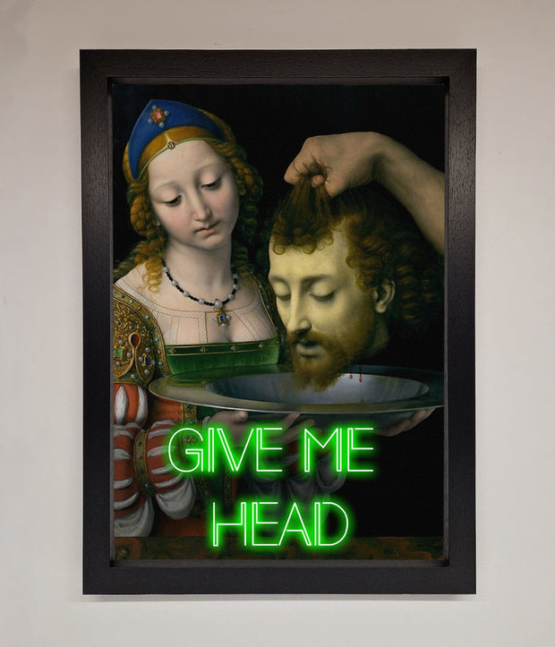 Give Me Head Renaissance Framed Poster-1