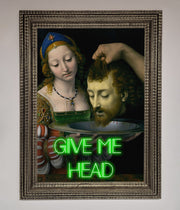 Give Me Head Renaissance Framed Poster-10