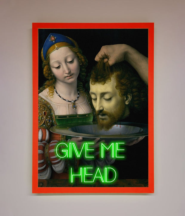 Give Me Head Renaissance Framed Poster-7