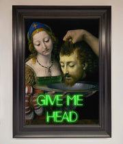 Give Me Head Renaissance Framed Poster-15