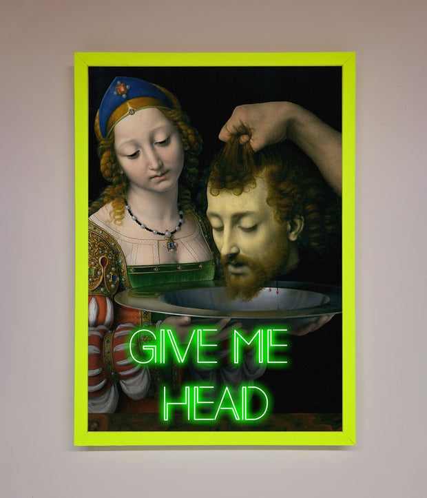 Give Me Head Renaissance Framed Poster-8