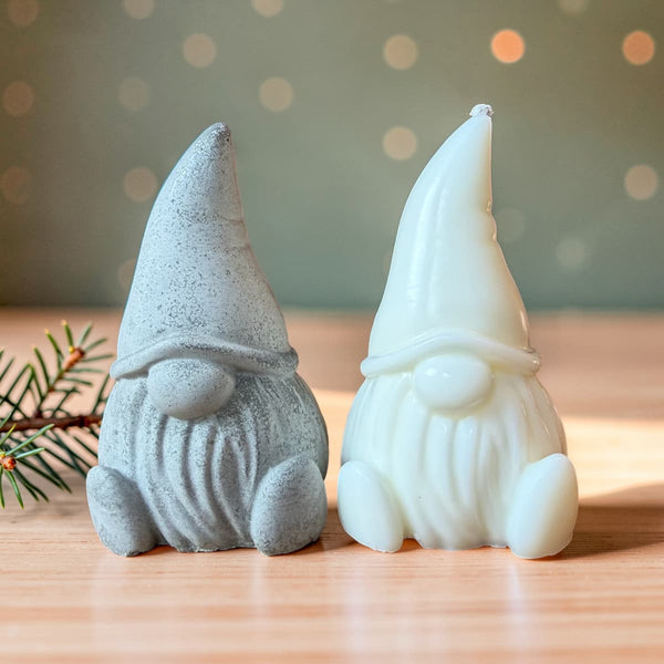 Mini Gnome | Natural Wax Candle or Concrete Ornament-0