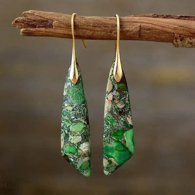 Imperial Jasper Stones Earrings-1