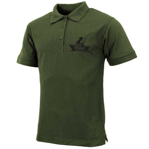 Mens "Gone Fishing" Polo Shirt-5