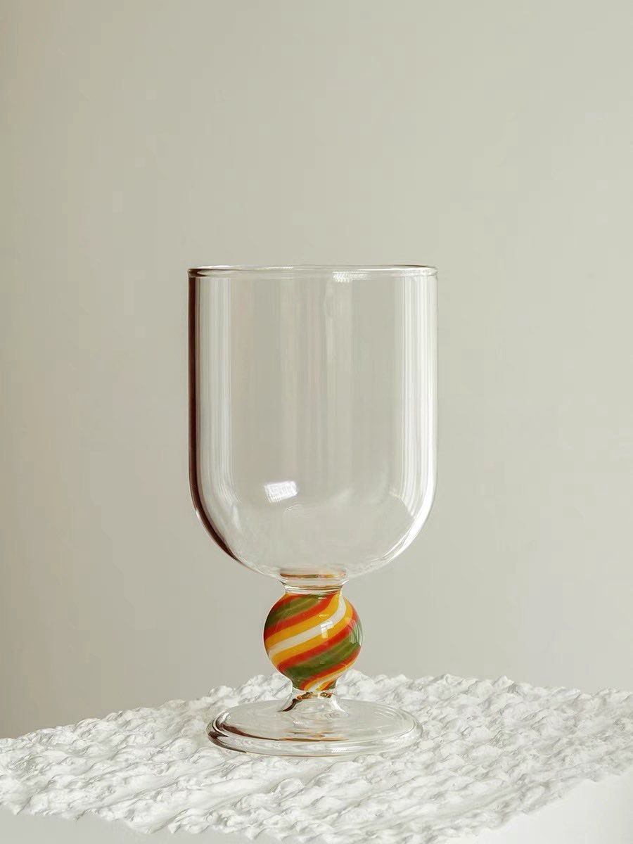 Gumballs Wine Glass - Eclectic Whimsical Coloured Cocktail Glasses-6