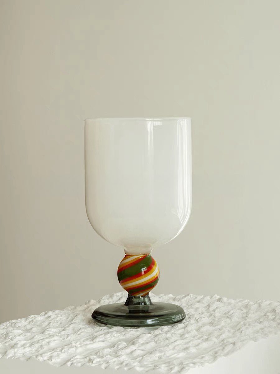 Gumballs Wine Glass - Eclectic Whimsical Coloured Cocktail Glasses-5