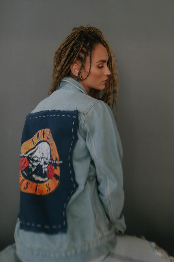 Guns N Roses Hand Stitched Denim Jacket by People of Leisure-3