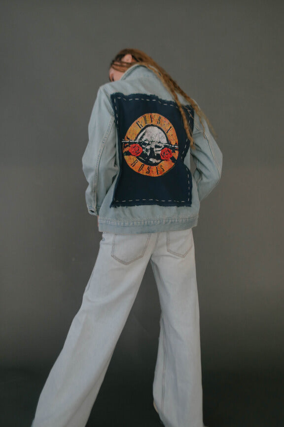 Guns N Roses Hand Stitched Denim Jacket by People of Leisure-2