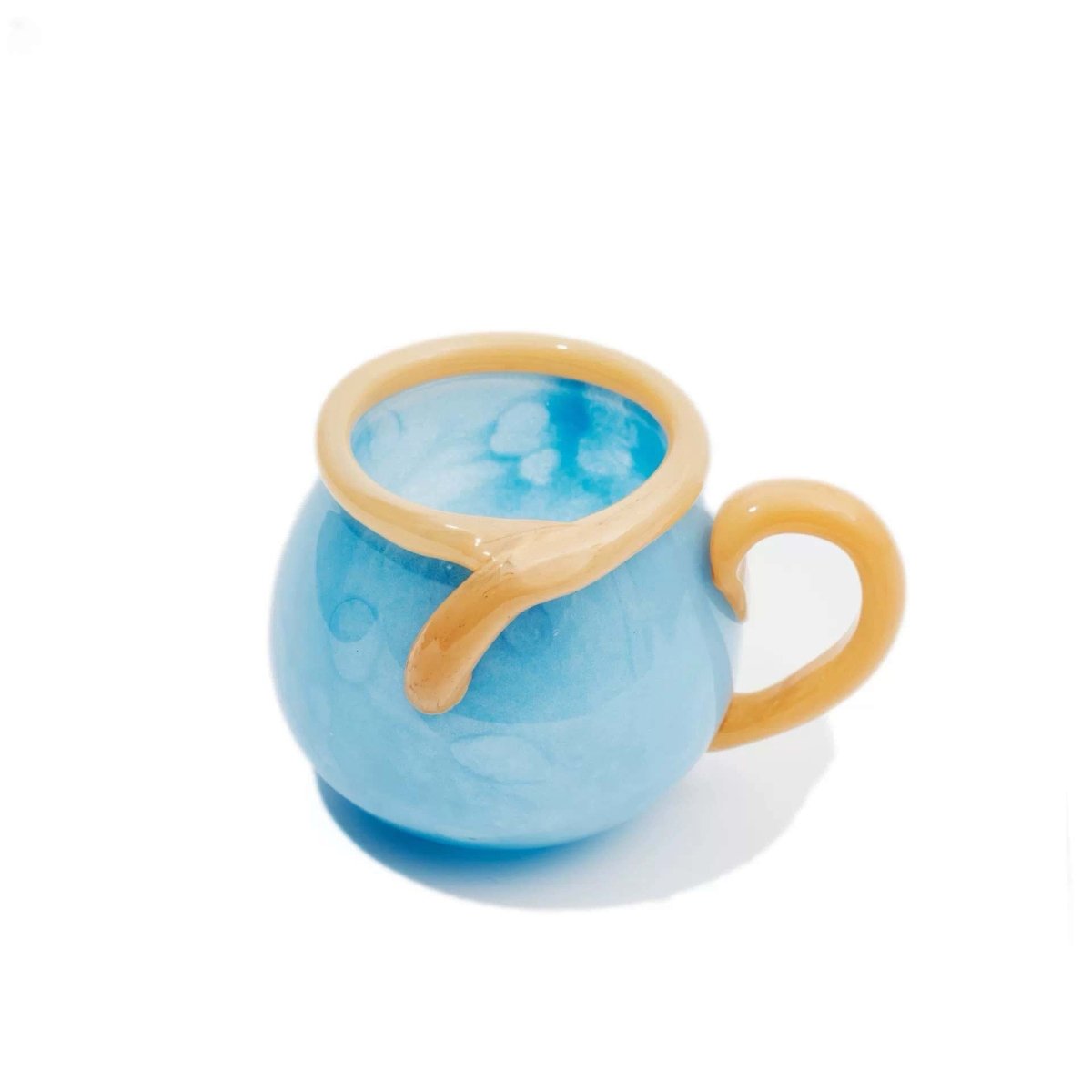 Handblown Bonbon Glass Mug, Dopamine Espresso Cups-5