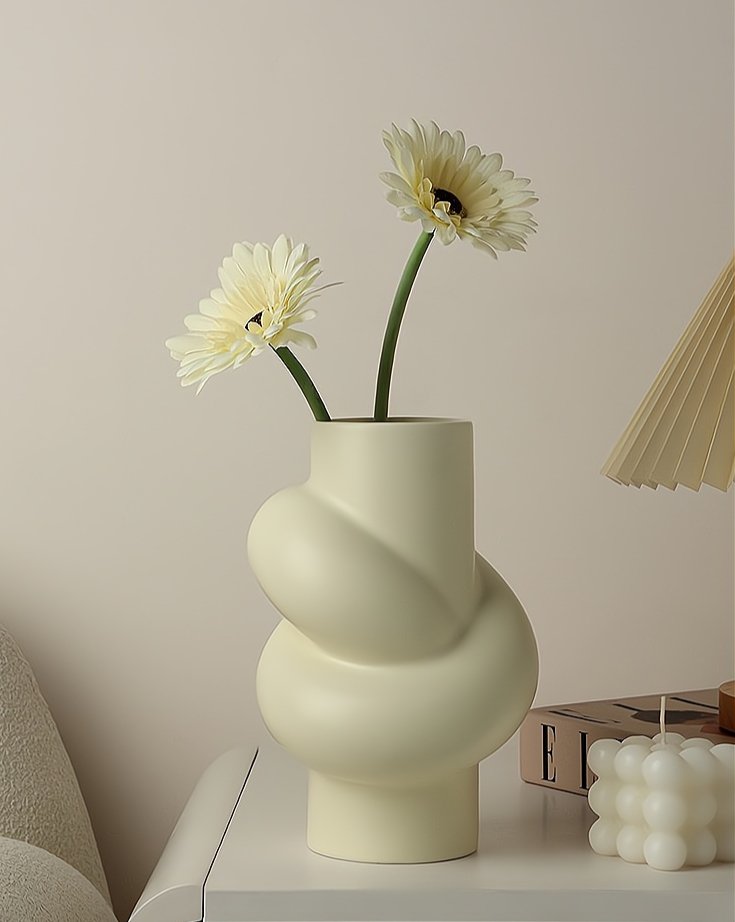 Handmade Ceramic Knot Vase - Decorative and Unique Modern Vase-0