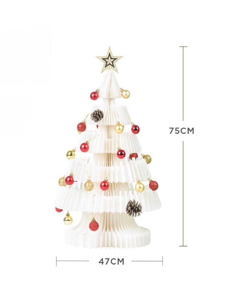 Honeycomb Foldable Accordion Christmas Tree - Christmas Decor for Neutral Nordic Home-9