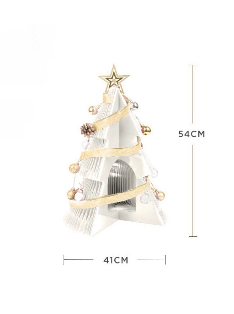 Honeycomb Foldable Accordion Christmas Tree - Christmas Decor for Neutral Nordic Home-15