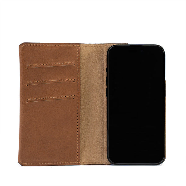 iPhone 12/13 series Leather Folio Case Wallet with MagSafe - The...