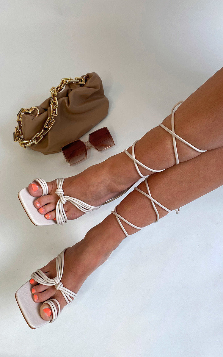 Strappy Lace Up Heels-7