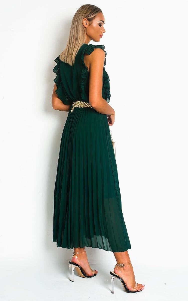 Pleated Maxi Dress-2