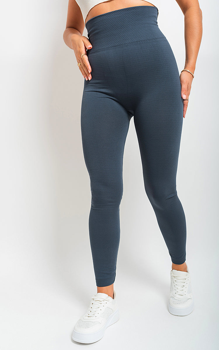 High Waist Tummy Compression Slimming Leggings-4