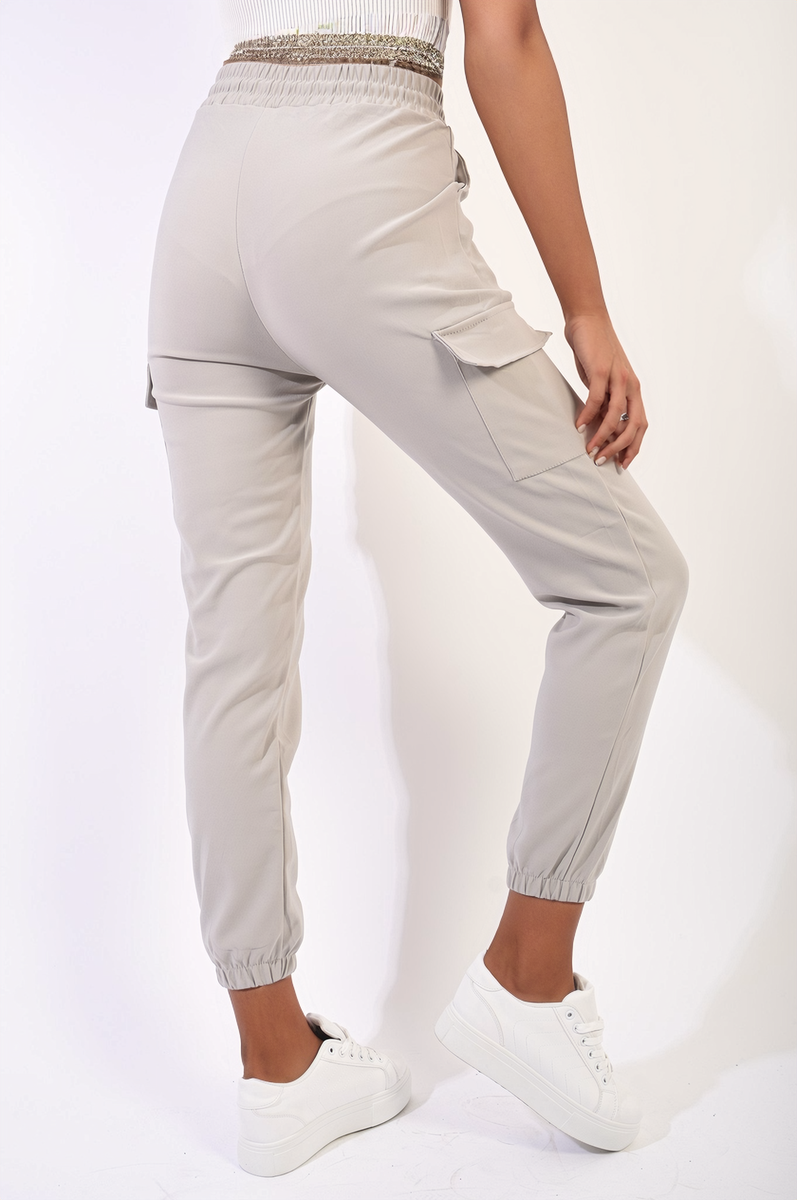 Cargo Pocket Trouser with Drawstring-7