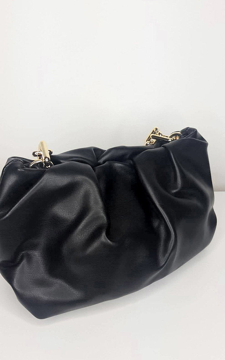 Faux Leather Chain Detail Bag-2