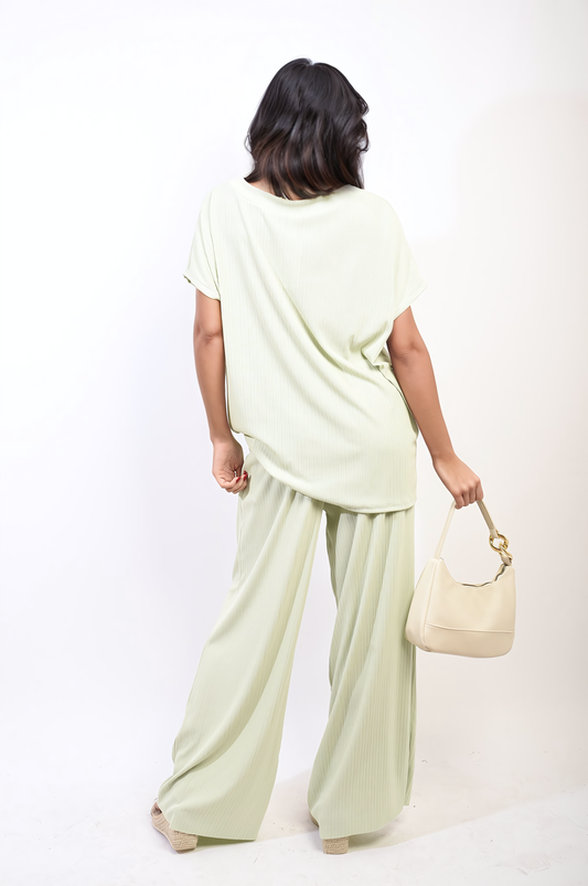 Oversized Top and Wide Leg Trouser Co-ord Set-0