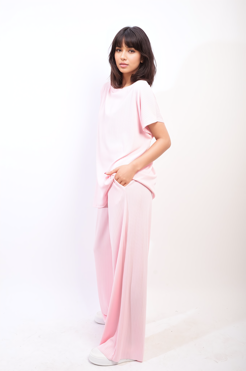 Oversized Top and Wide Leg Trouser Co-ord Set-1