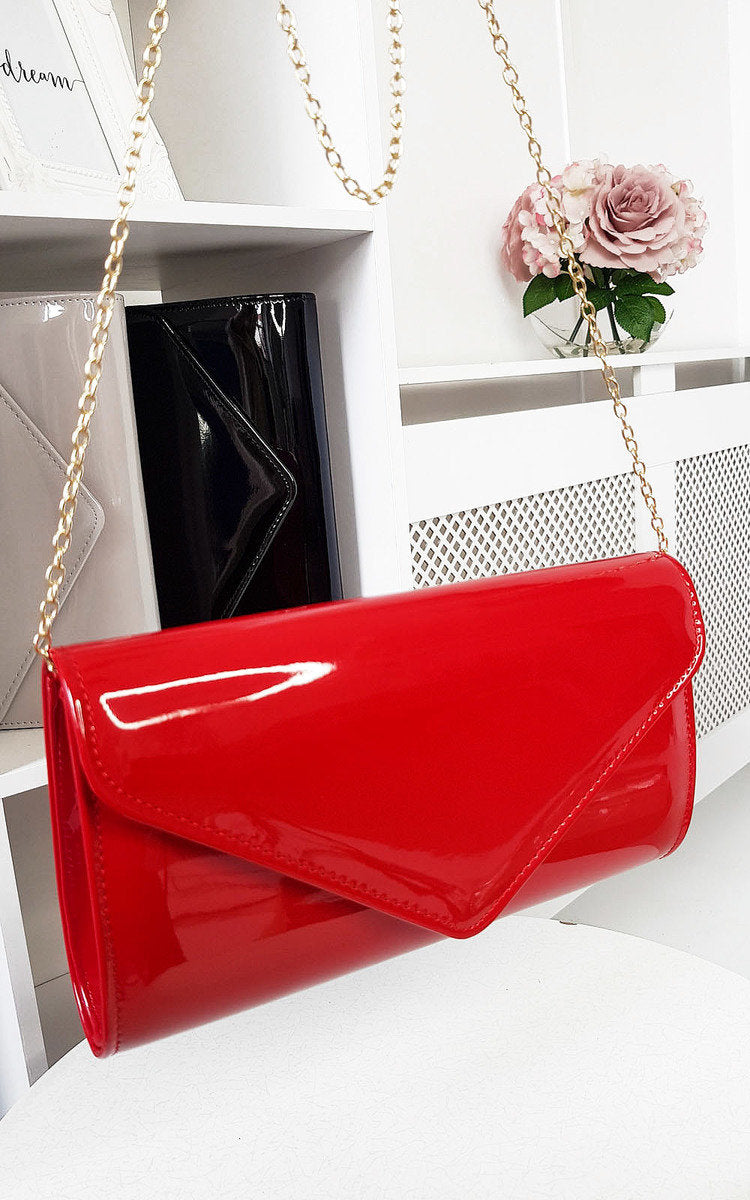 Patent Envelope Clutch Bag-1