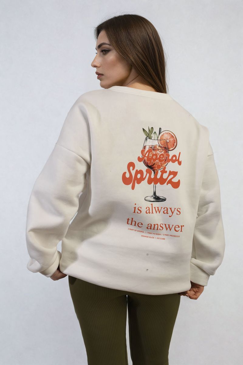 Aperol Spritz Cocktail Graphic Knitted Jumper-2