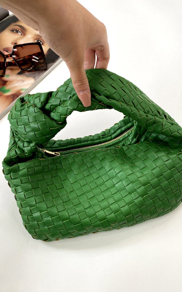 Faux Leather Quilted Handbag-4