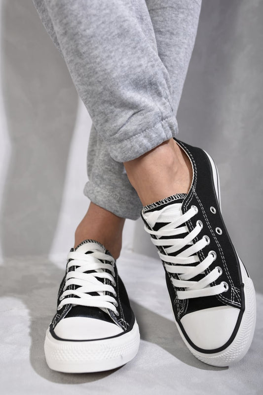 Platform Low Top Lace Up Trainers-0