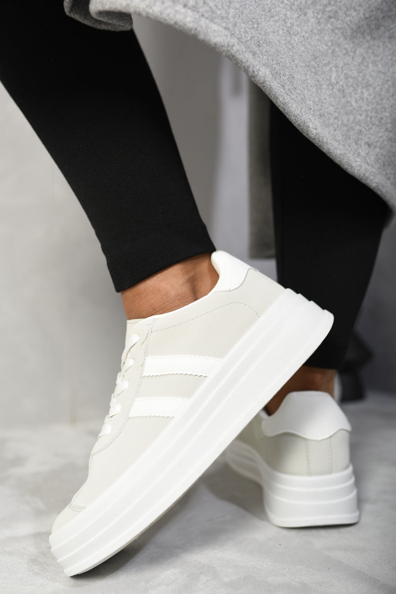 Lace Up Platform Trainers-1