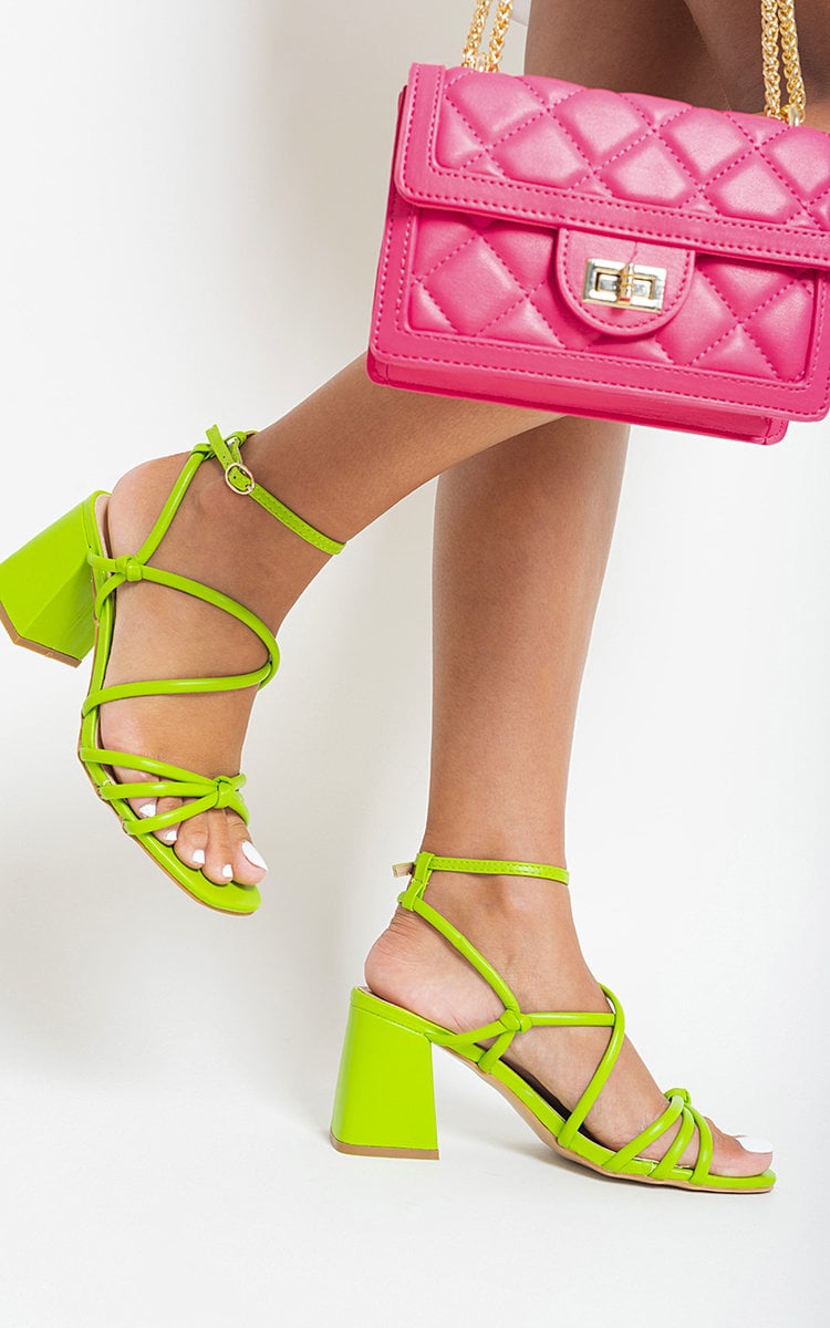 Chunky Heeled Ankle Strap Sandals-1