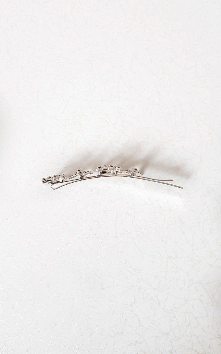 Slogan Diamante Detail Hair Clip-1