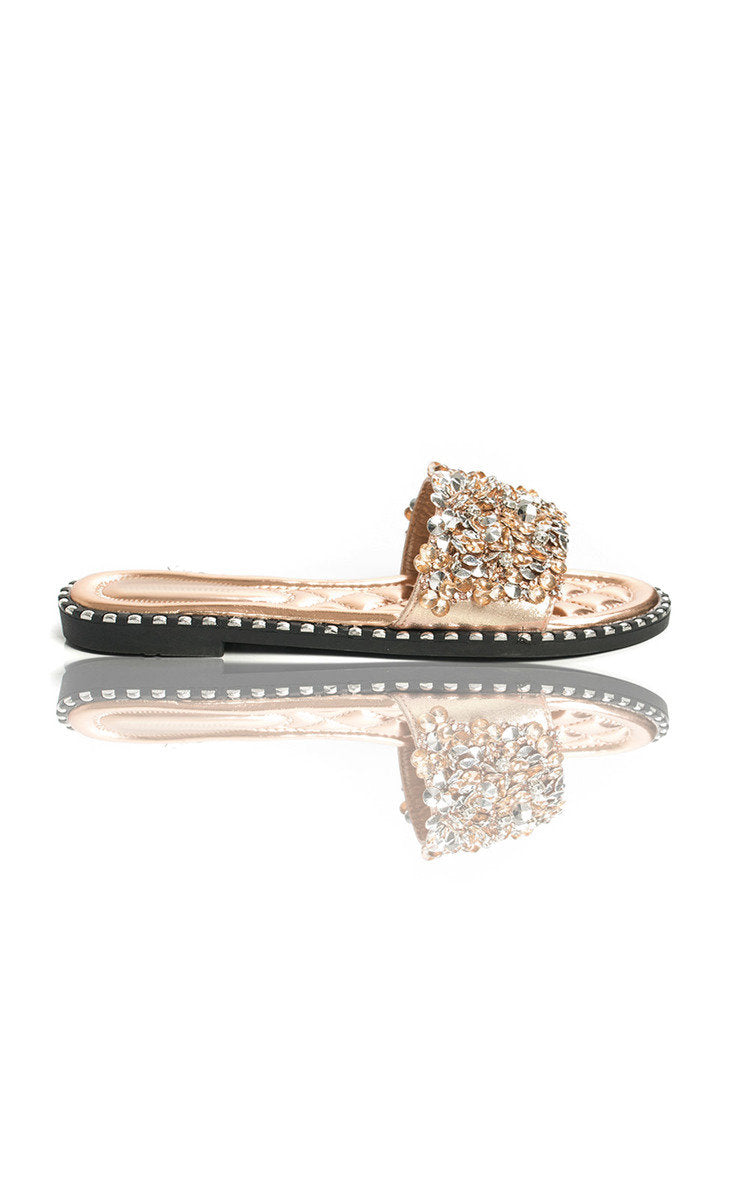 Embellished Open Toe Sandals-4