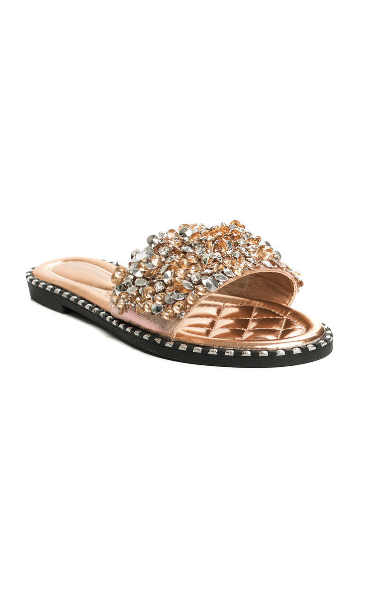 Embellished Open Toe Sandals-5