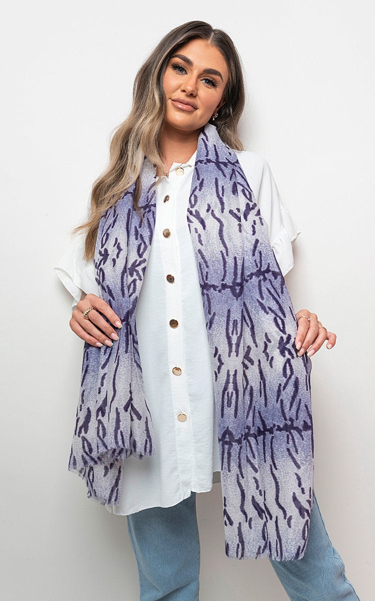 Printed Wrap Scarf-2