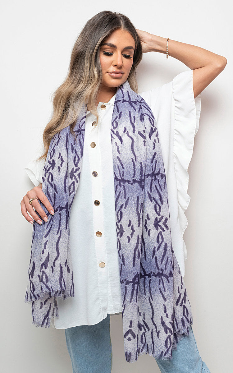 Printed Wrap Scarf-3