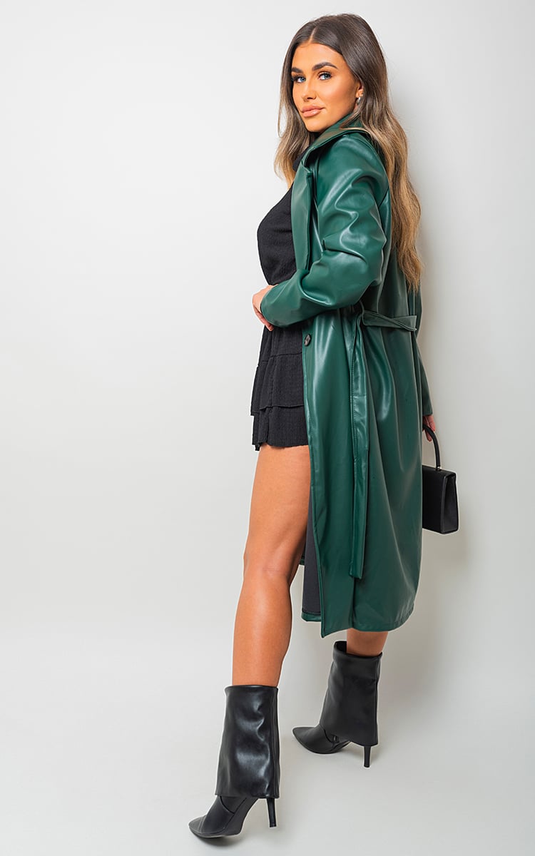 Longline Belted Trench Coat-6