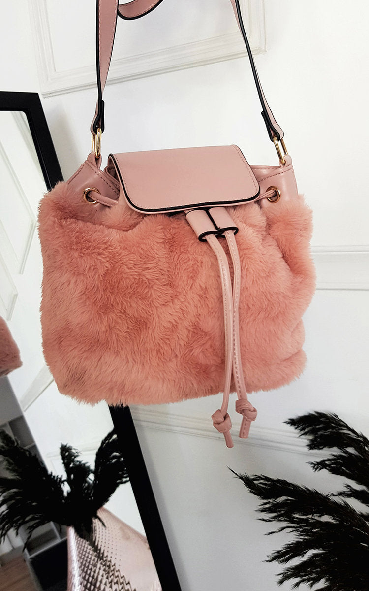 Faux Fur Shoulder Bag-2