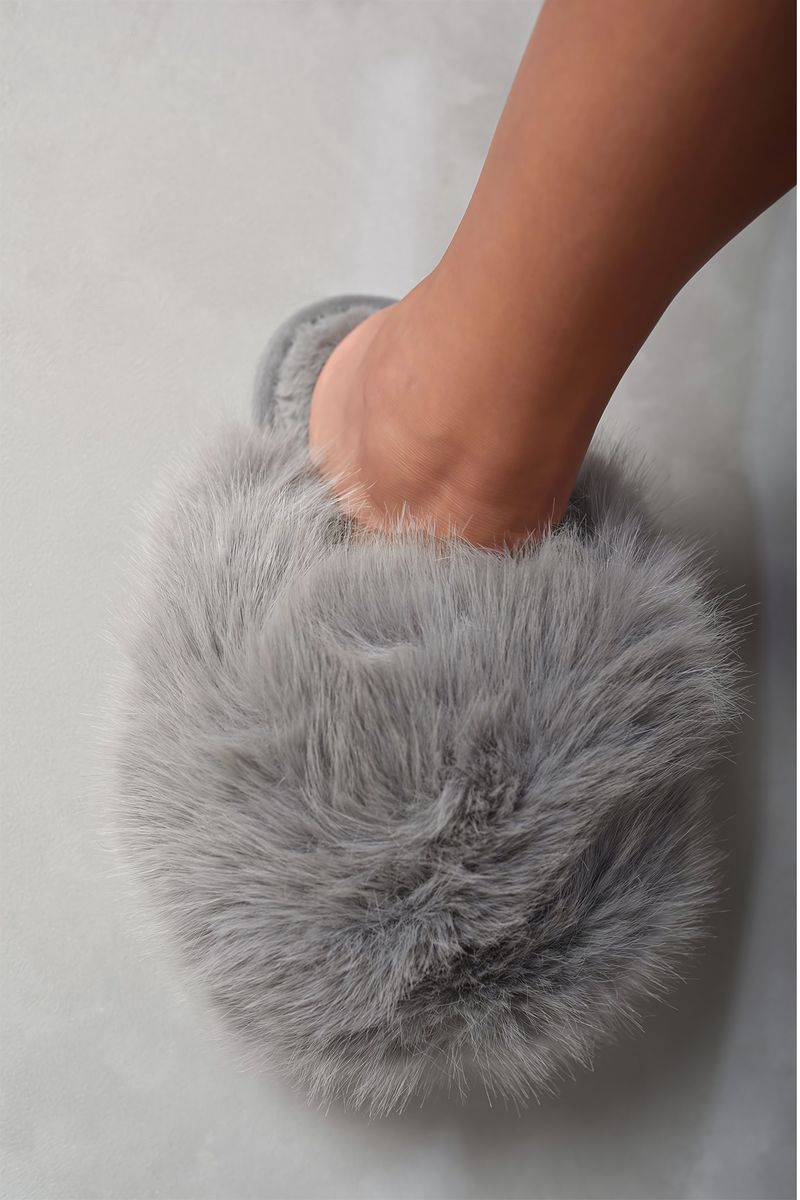 Fluffy Faux Fur Winter Sandals-8