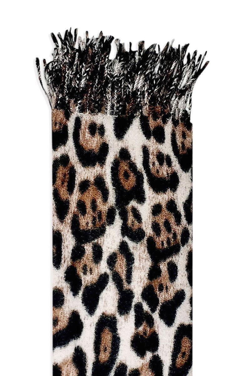 Leopard Detail Scarf-0