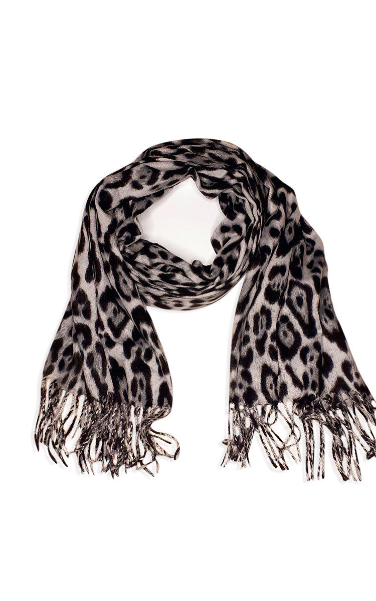 Leopard Detail Scarf-2