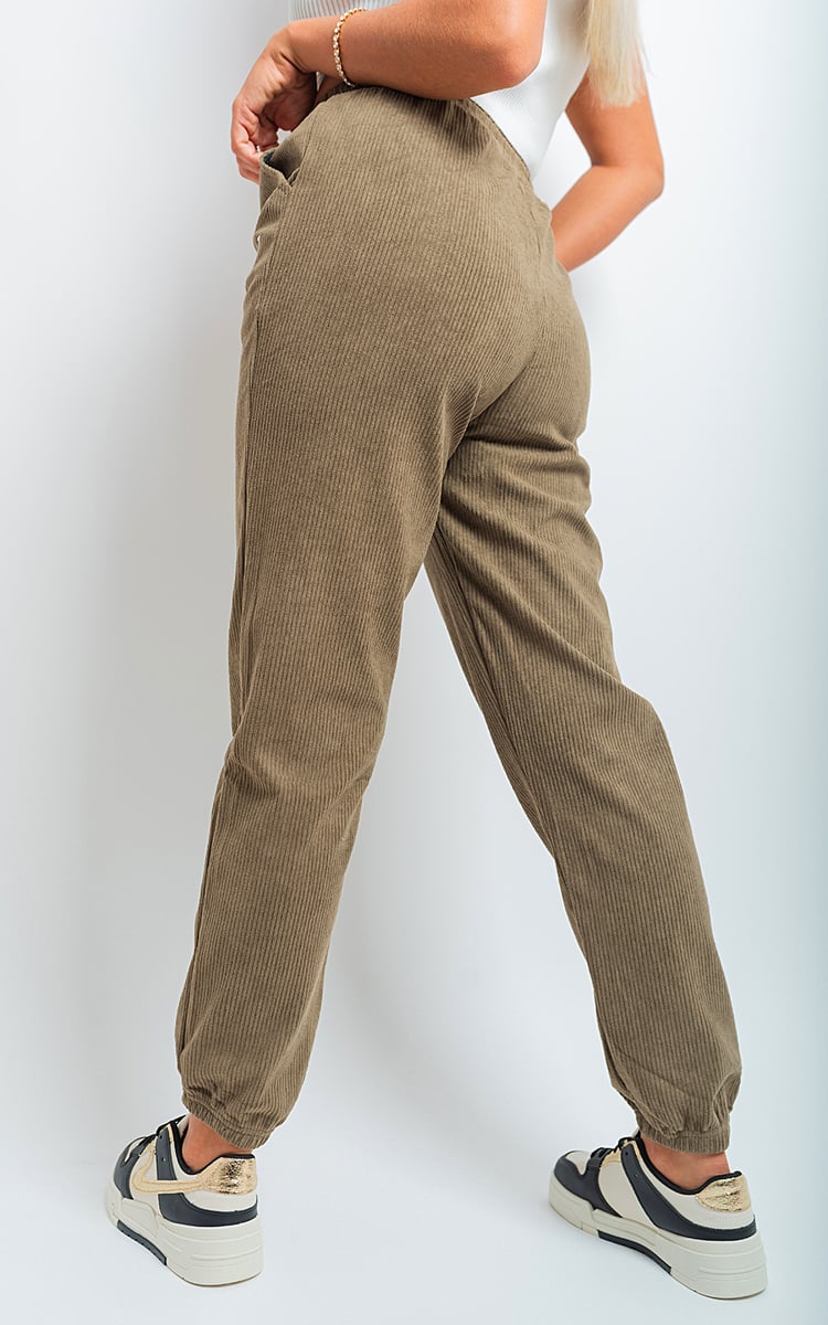 High Waisted Drawstring Trouser with Pockets-4