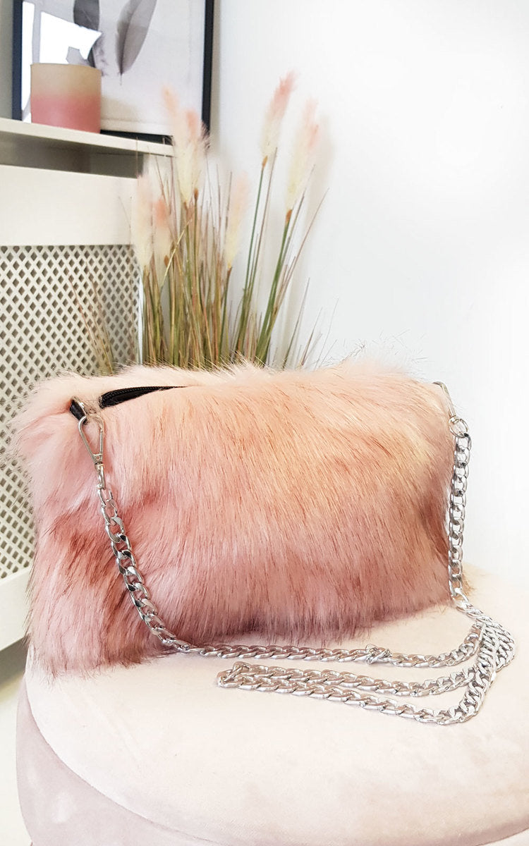 Faux Fur Shoulder Bag-4