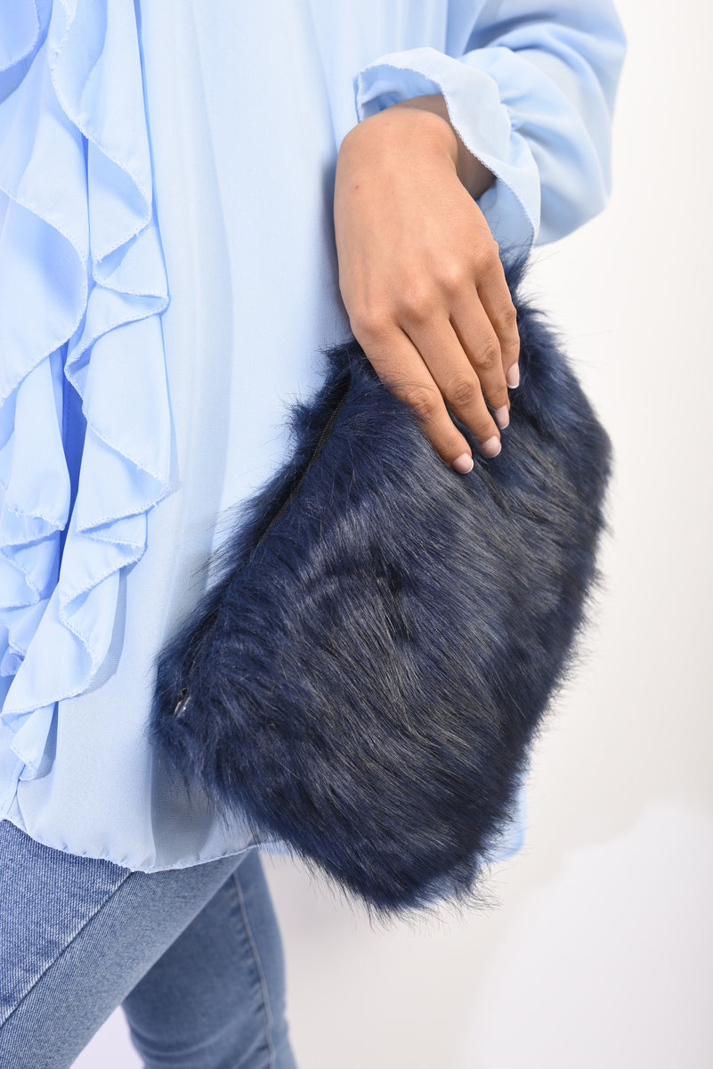 Faux Fur Shoulder Bag-1