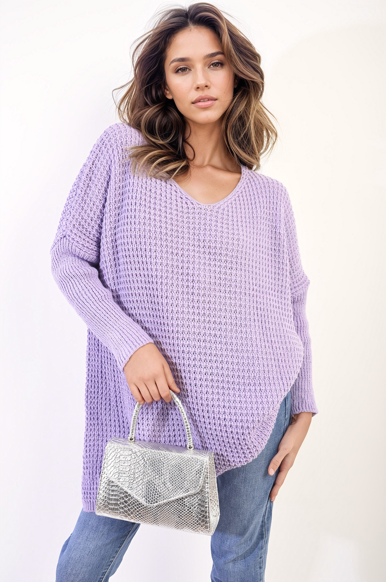 Oversized Chunky Knitted Jumper-1